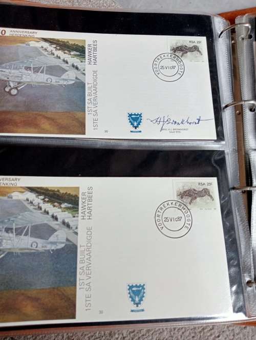 LOVELY FLIGHT COVER ALBUM ABOUT 11 SIGNED COVERS WITH NORMAL + OTHERS-SEE NEXT LOT
