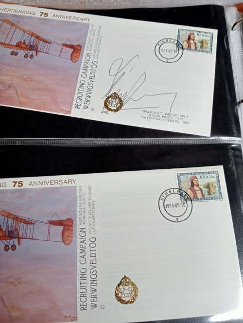 LOVELY FLIGHT COVER ALBUM ABOUT 11 SIGNED COVERS WITH NORMAL + OTHERS-SEE NEXT LOT