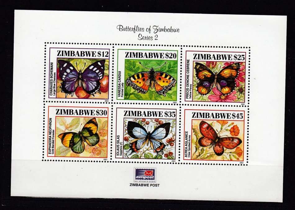 ZIMBABWE-SUPERB UNMOUNTED MINT MINI SHEET
