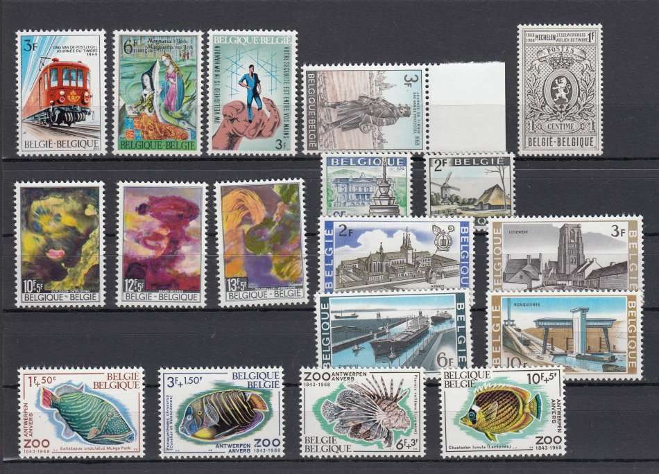 BELGIUM-      SUPERB UNMOUNTED MINT LOT  FILL THE GAPS