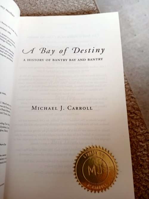 VERY SCARCE BOOK FROM M.J.CARROLL`S LIBRARY-SIGNED AND 385 PAGES OF HISTORY