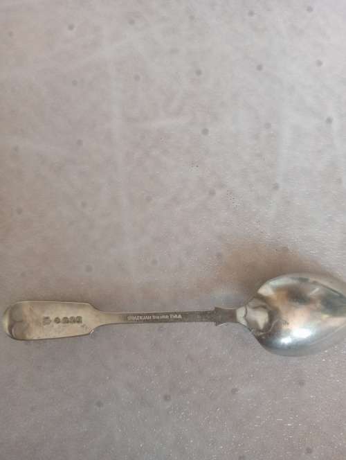 BRAZILIAN SILVER TEA SPOON 19grams AND 130 mm LONG