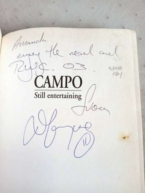 A SCARCE BOOK SIGNED BY LEGEND DAVID CAMPESE !!!!!