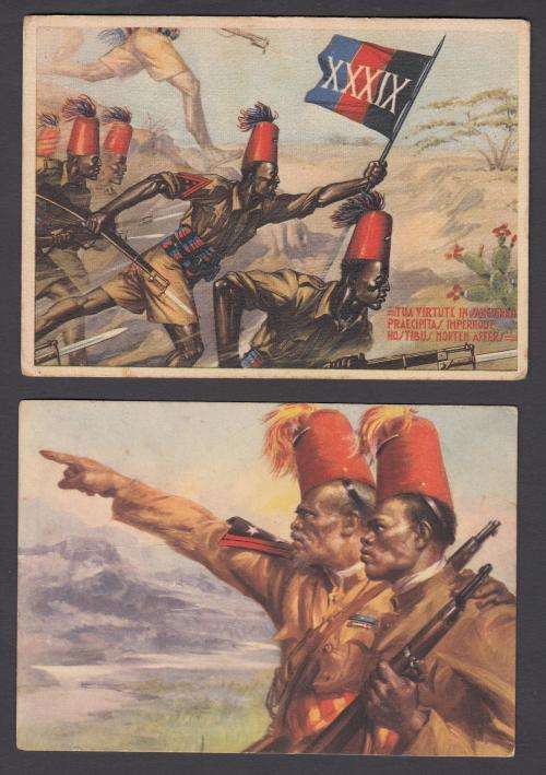 ITALIAN SOMALIA 4 SCARCE UNUSED POST CARDS-LOVELY LOT
