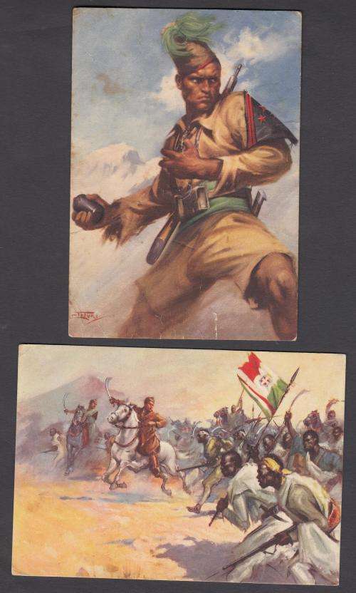 ITALIAN SOMALIA 4 SCARCE UNUSED POST CARDS-LOVELY LOT