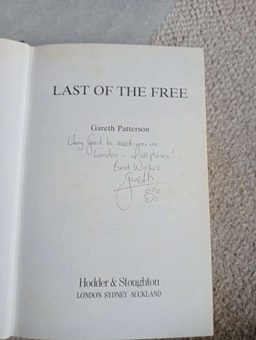 LAST OF THE FREE -SIGNED BY THE AUTHOR