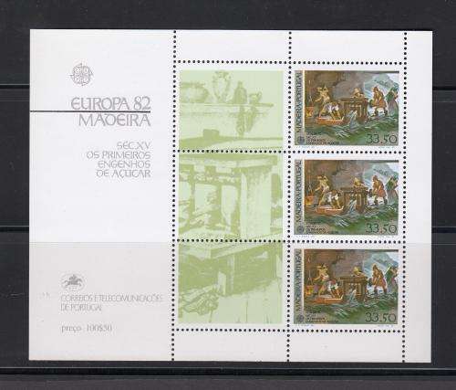 MADERIA- SCARCE EUROPA  FULL SHEET  17  POUNDS    SUPERB POST OFFICE FRESH