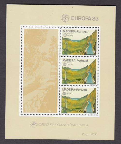 MADERIA- SCARCE EUROPA  FULL SHEET  22  POUNDS    SUPERB POST OFFICE FRESH