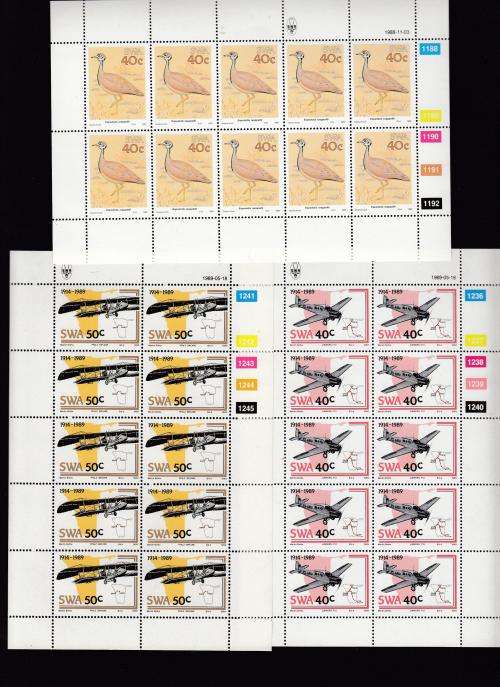 SWA-FLIGHT AND BIRDS  SETS OF FULL SHEETS SUPERB UMM R600+