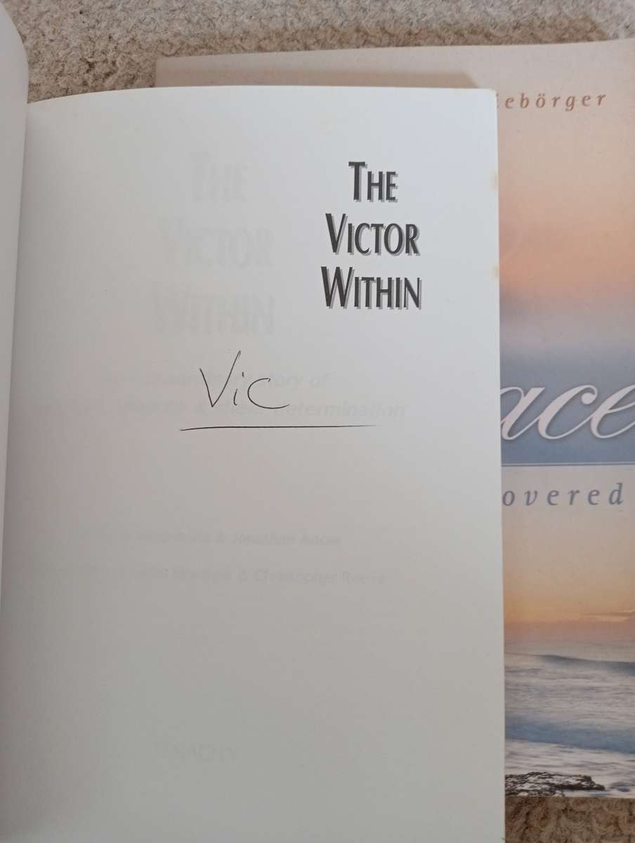 TWO BOOKS ONE BID-NICE CONDITION-BOTH SIGNED -READ BELOW