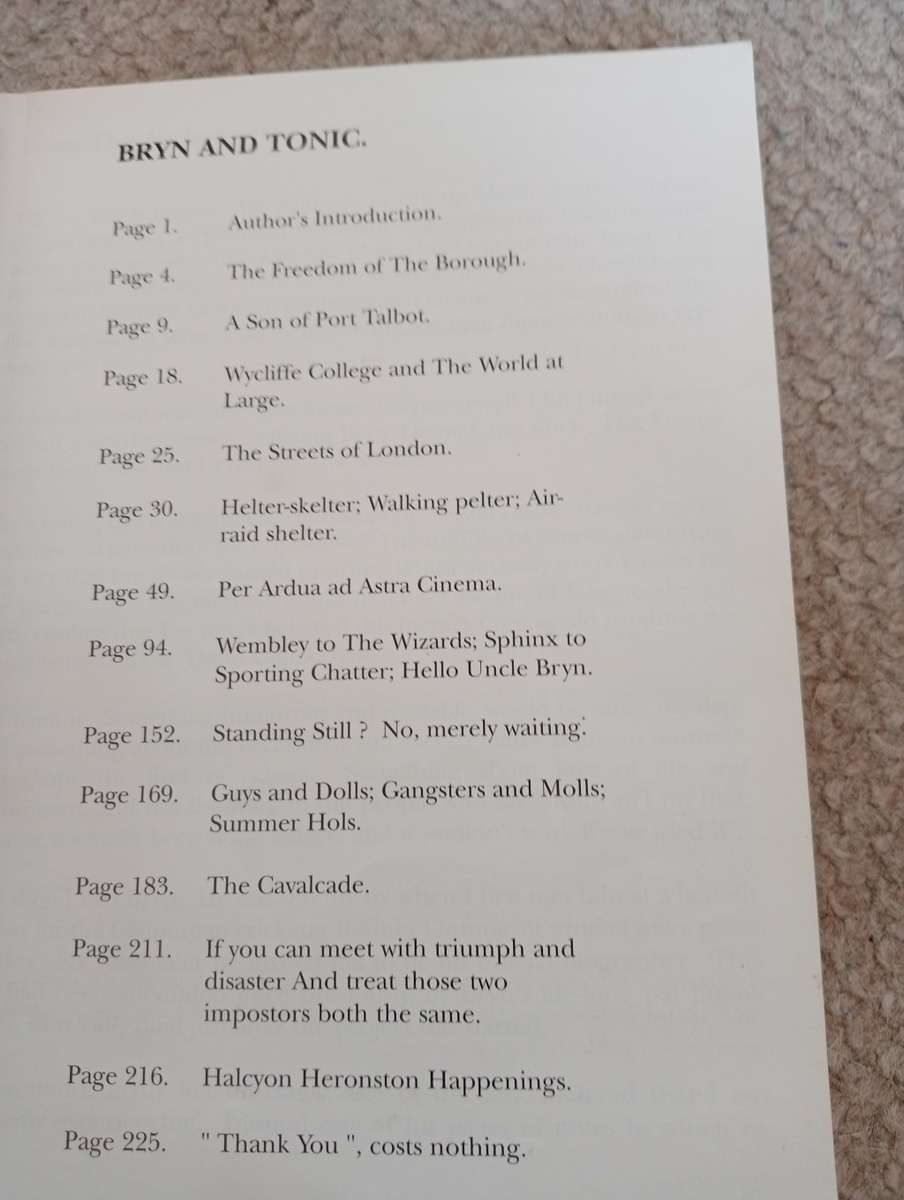 BRYN AND TONIC-THE LIFE AND TIMES OF A ` HOMER ` SIGNED COPY