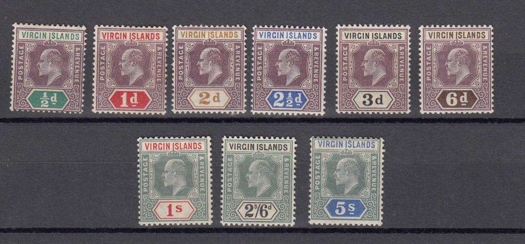 VIRGIN ISL. EDWARD SET  SG54-62 FRESH VFM-H.R. R3000.00