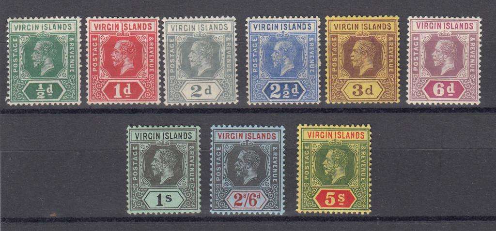 VIRGIN ISL. KGV SET  SG69-77 FRESH VFM-H.R. R3000.00