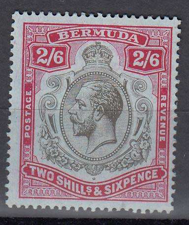 BERMUDA-KGV SG 52 SUPERB FRESH MINT VERY LIGHT H.R.     R1010.00 PLUS