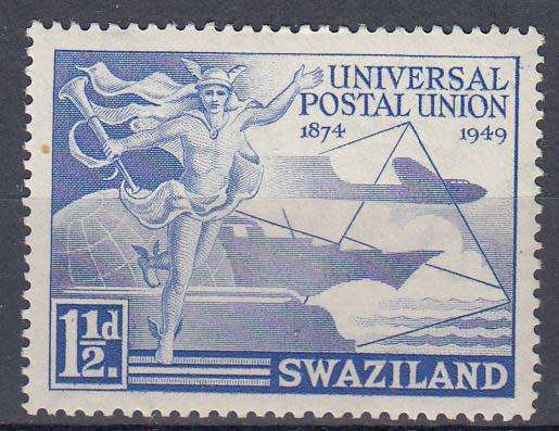 SWAZILAND-RARE SG 48a ` MISSING A IN CA WATERMARK ERROR ` SUPERB UMM-RARE FIND 750 POUNDS