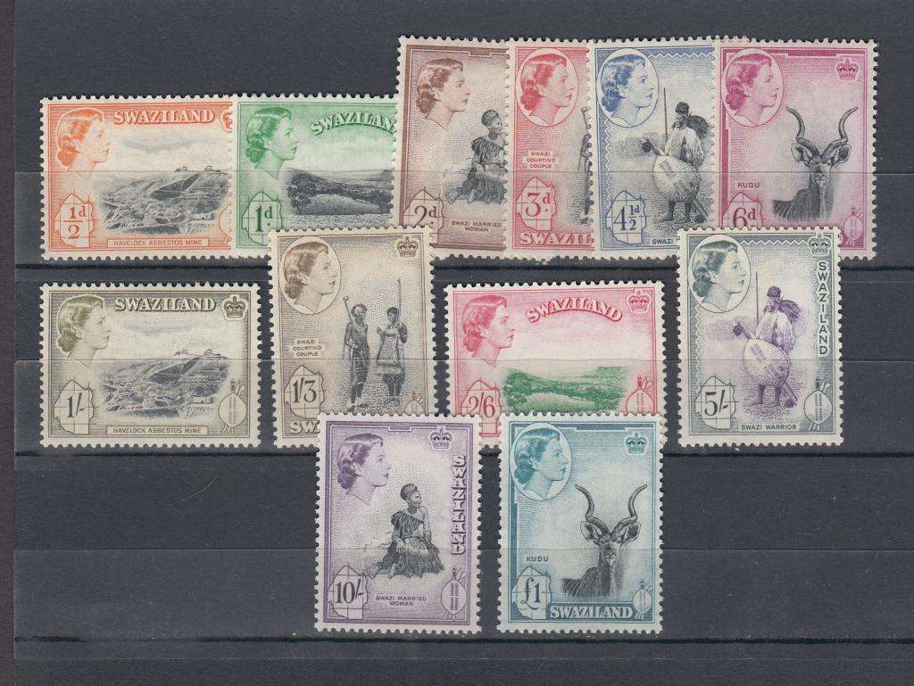 SWAZILAND-QEII SET TOP VALUES UMM  122 POUNDS
