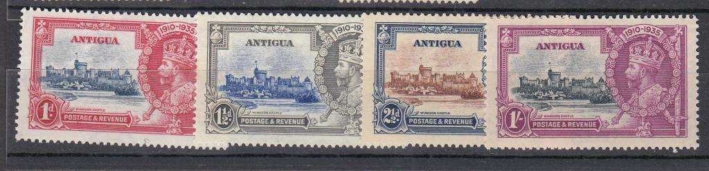 ANTIGUA-SILVER JUBILEE SET  FRESH VERY FINE MINT-H.R.  20 POUNDS