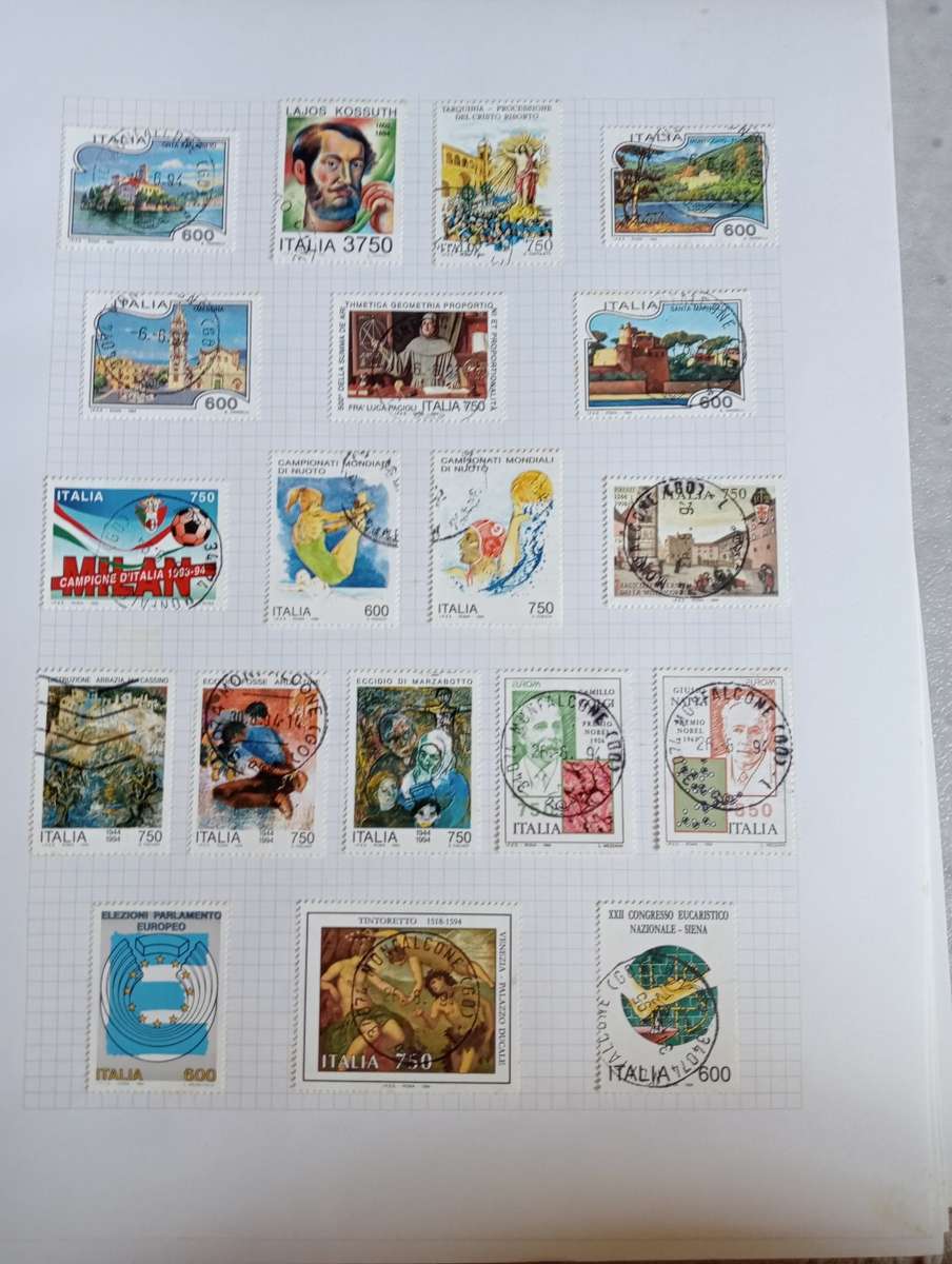 PART 1  ITALY-STUNNING COLLECTION ON 13 STANLEY GIBBONS PAGES-MOSTLY COMPLETE M/U $$$$