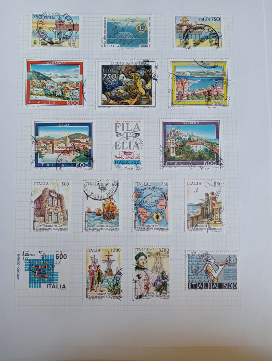PART 1  ITALY-STUNNING COLLECTION ON 13 STANLEY GIBBONS PAGES-MOSTLY COMPLETE M/U $$$$