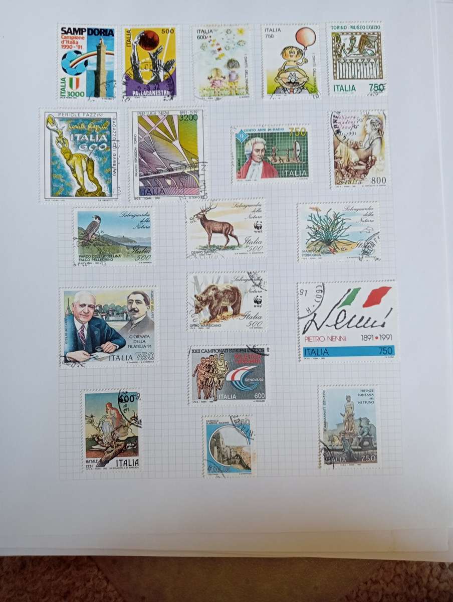 PART 1  ITALY-STUNNING COLLECTION ON 13 STANLEY GIBBONS PAGES-MOSTLY COMPLETE M/U $$$$