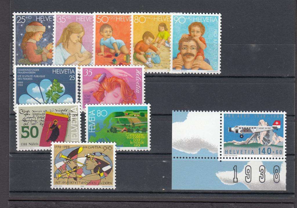 SWITERLAND-SUPERB POST OFFICE FRESH SETS    19 POUNDS