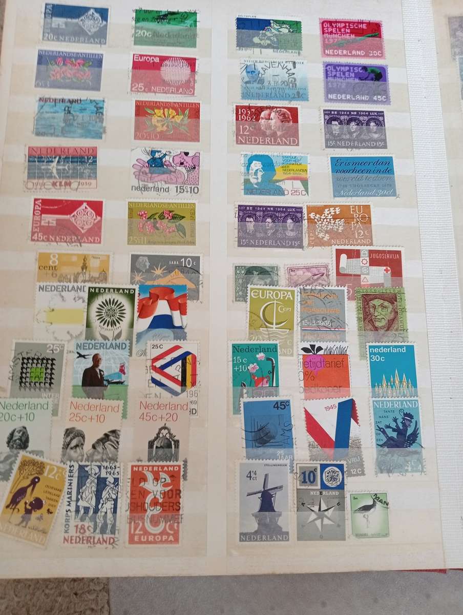 NETHERLANDS-STOCK BOOK-SOME VERY USEFUL SETS AND ISSUES ON PAGES HERE-OTHER ODD LOTS-BARGAIN BUY