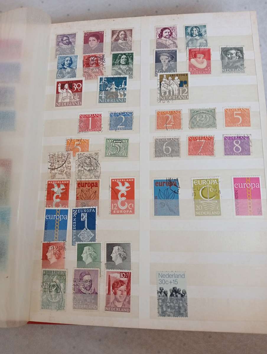 NETHERLANDS-STOCK BOOK-SOME VERY USEFUL SETS AND ISSUES ON PAGES HERE-OTHER ODD LOTS-BARGAIN BUY