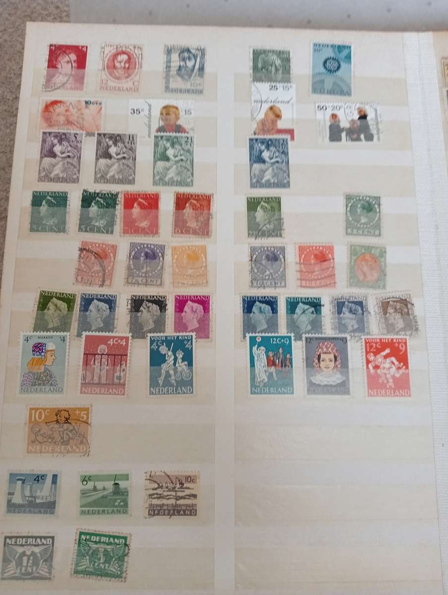 NETHERLANDS-STOCK BOOK-SOME VERY USEFUL SETS AND ISSUES ON PAGES HERE-OTHER ODD LOTS-BARGAIN BUY