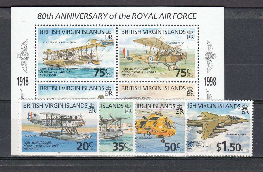 B.VIRGIN ISL. VFUMM SET + M/SHEET FLIGHT