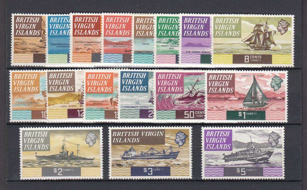 B.VIRGIN ISL. VFUMM SET   26 POUNDS  SHIPS