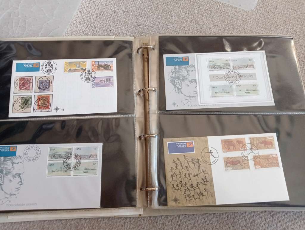 EARLY SWA AND GOOD BOTSWANA FDC MANY-SEE BELOW