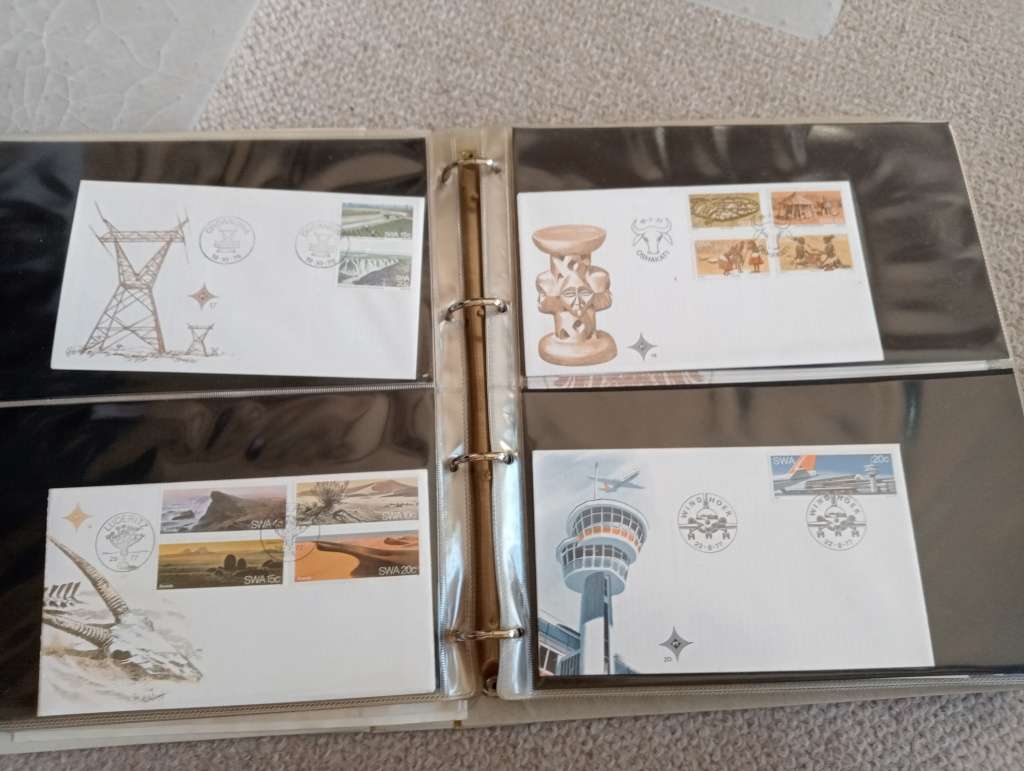 EARLY SWA AND GOOD BOTSWANA FDC MANY-SEE BELOW