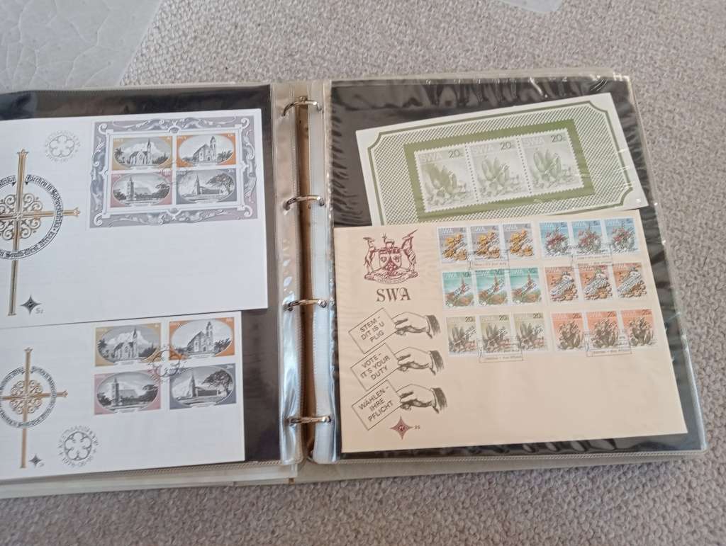 EARLY SWA AND GOOD BOTSWANA FDC MANY-SEE BELOW