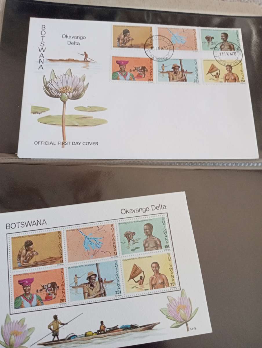 EARLY SWA AND GOOD BOTSWANA FDC MANY-SEE BELOW