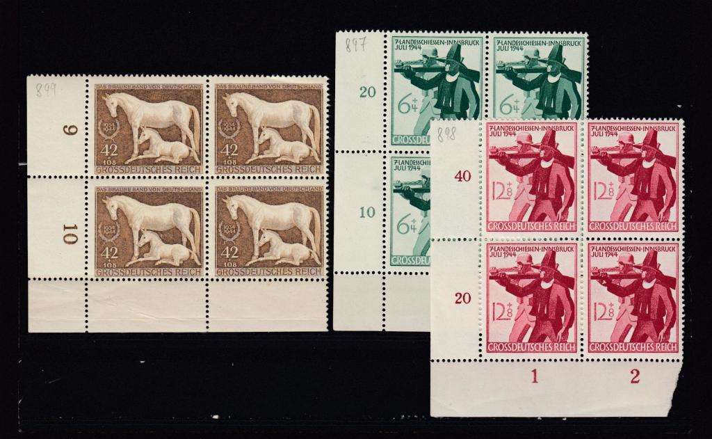 GERMAN REICH-SUPERB UMM BLOCKS
