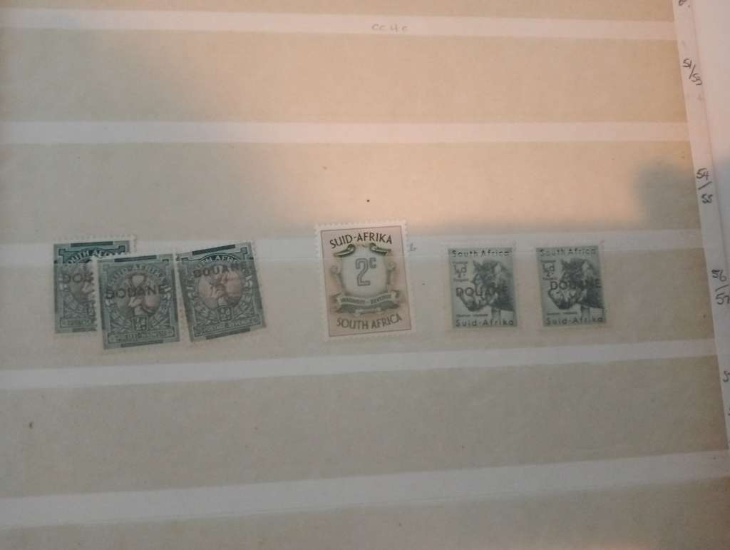 STOCK BOOK-RSA  FULL OF USED BLOCKS, SINGLES.DUES AND OTHERS-FINDS NO DOUBT !! NOT NEARLY ALL SHOWN