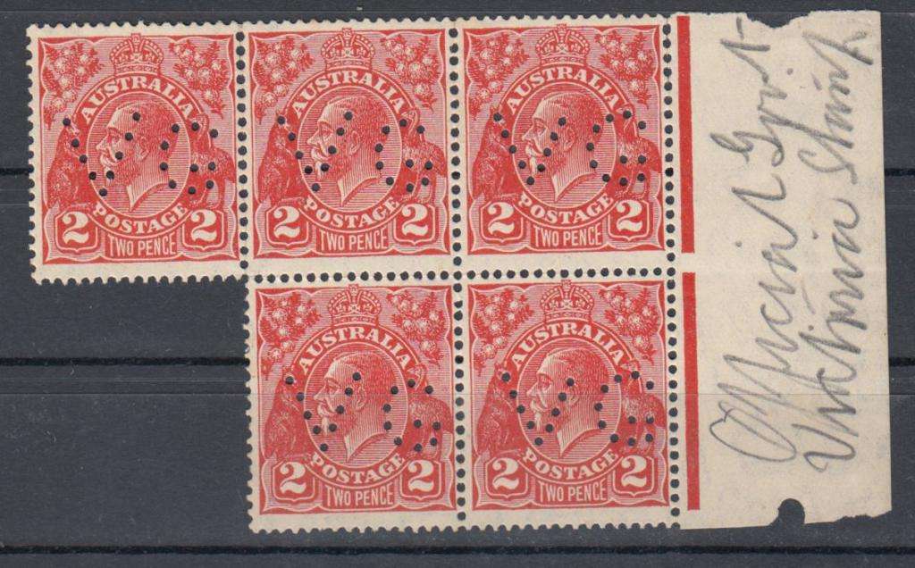 AUSTRALIA-VERY SCARCE ` V.G ` VICTORIA GOVERNMENT PERF SUPERB UMM MULTIPLE !!