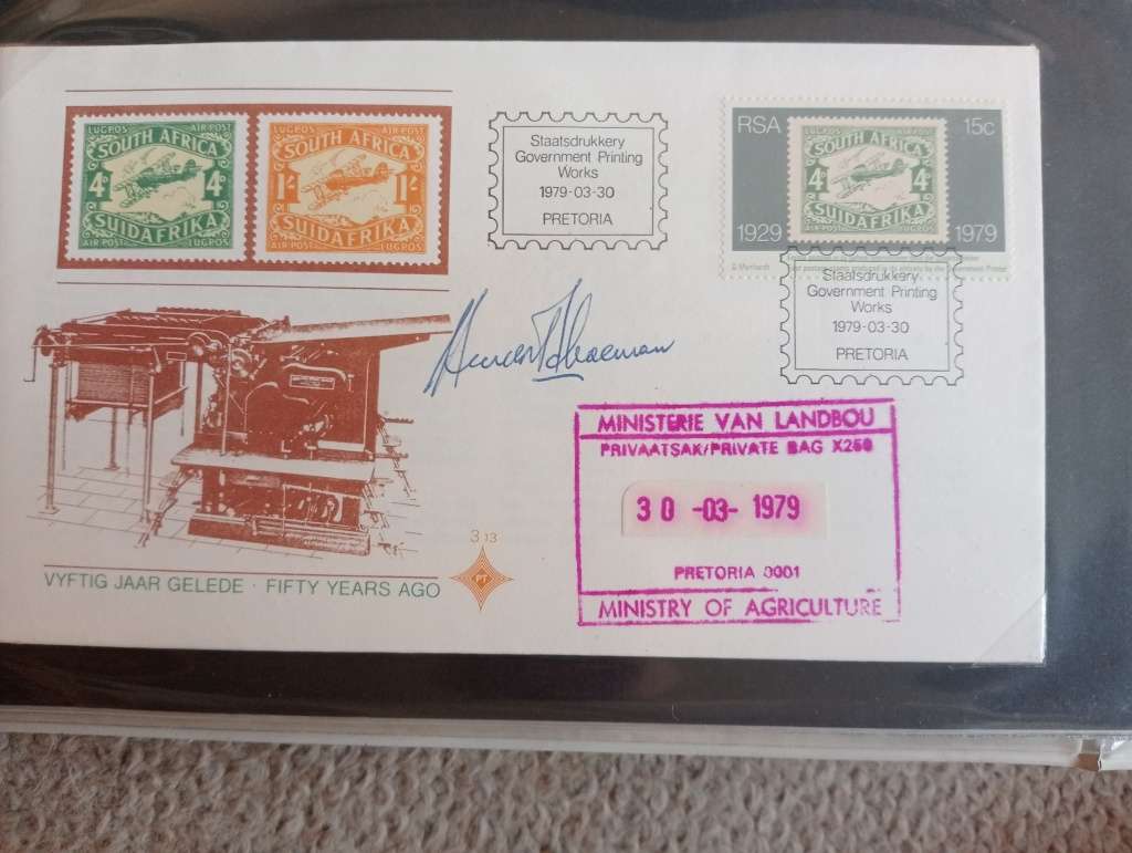 RSA-SOME SCARCE GENUINE SIGNED OFFICIAL COVERS BY DIFFERENT MINISTERS-SEE THEM ALL IN OTHER LOTS
