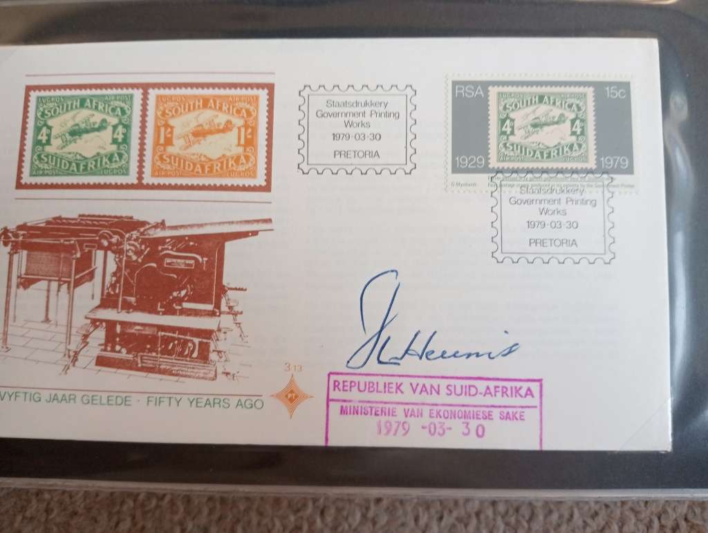 RSA-SOME SCARCE GENUINE SIGNED OFFICIAL COVERS BY DIFFERENT MINISTERS-SEE THEM ALL IN OTHER LOTS