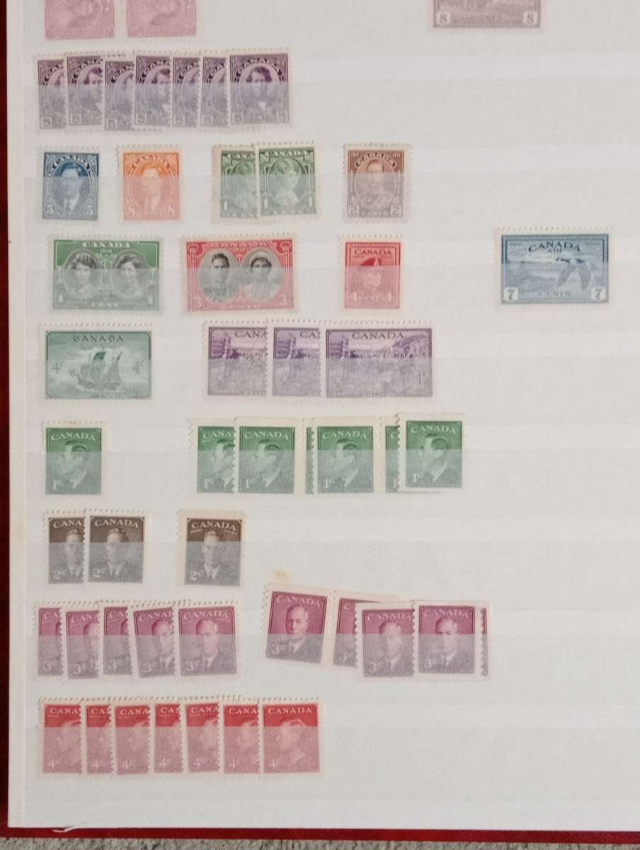 CANADA-LOVELY EARLY MINT !!! IN SUPERB CLEAN 16 PAGE STOCK BOOK-LOOK AT THIS LOT FOR GEMS !!!