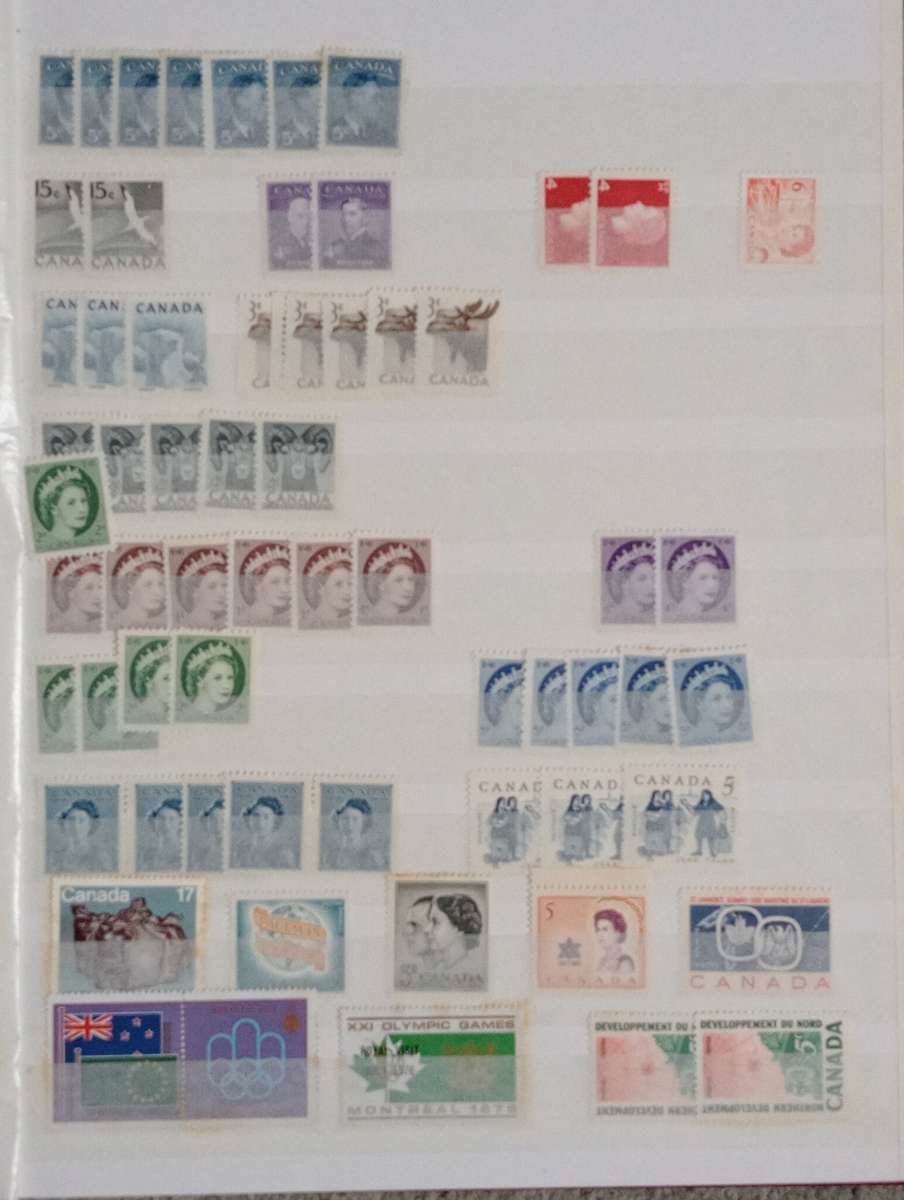CANADA-LOVELY EARLY MINT !!! IN SUPERB CLEAN 16 PAGE STOCK BOOK-LOOK AT THIS LOT FOR GEMS !!!