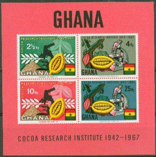 GHANA COCOA RESEARCH INT. 1967 MINI SHEET UNMOUNTED MINT