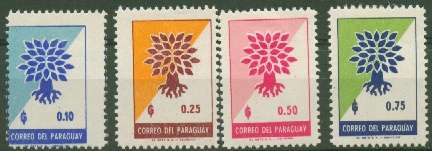 PARAGUAY FLOWERS VERY FINE MINT