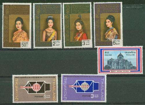 THAILAND- SUPERB UNMOUNTED MINT SET QUEENS ANNIV.+ OTHERS