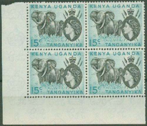 KUT-SUPERB QEII 15c UNMOUNTED MINT BLOCK OF 4