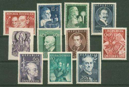 AUSTRIA- 1948/51 SOME VERY USEFUL FINE MINT STAMPS-FILL THE GAPS-70 POUNDS