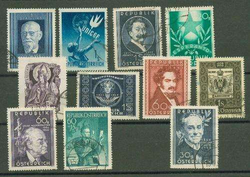 AUSTRIA- 1948/51 SOME VERY USEFUL FINE USED STAMPS-FILL THE GAPS-45 POUNDS