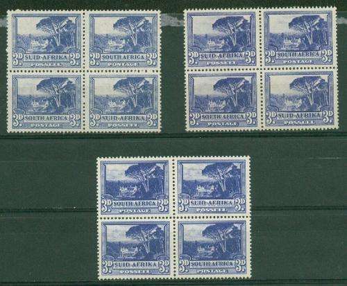 SA-UNION-KGVI 3d 1947-53 THREE SHADES SACC 116