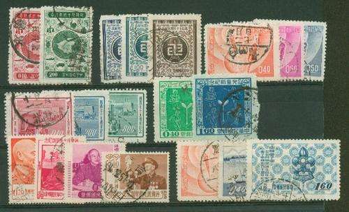 CHINA N. REPUBLIC-1956/7 VERY FINE USED SELECTION-SOME TRICKY STAMPS