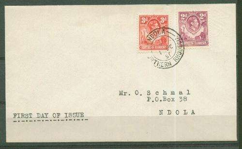 N.RHODESIA-SCARCE FDC KGVI 1951 ISSUE-SUPERB AND CLEAN